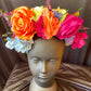 Wild and vibrant flower crown