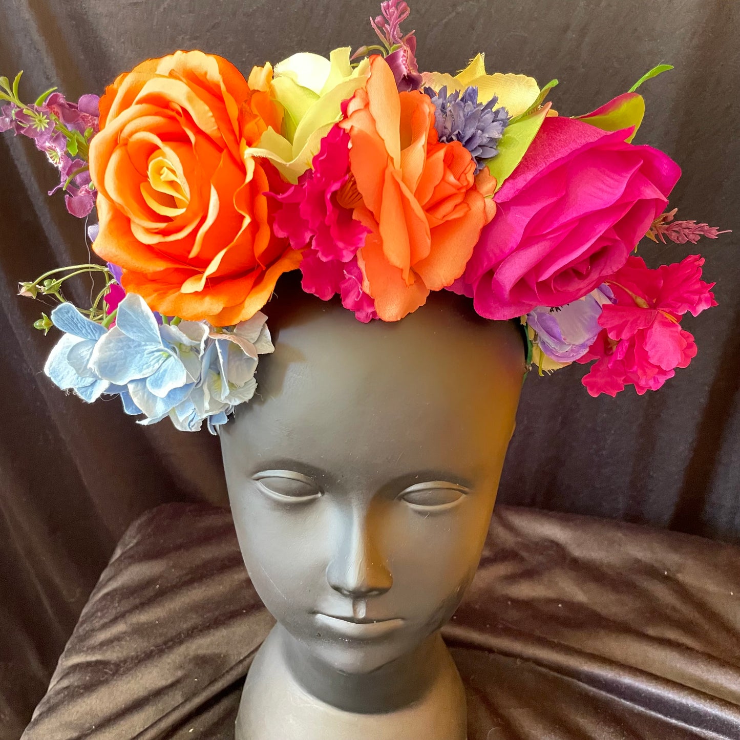 Wild and vibrant flower crown